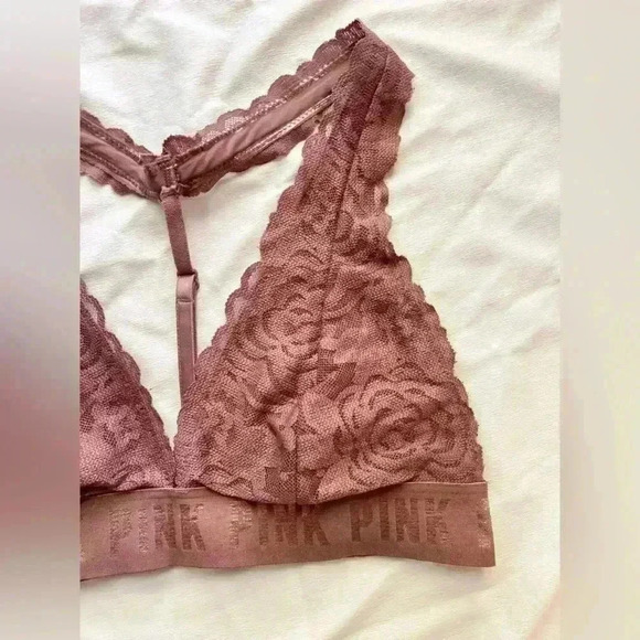 Victoria’s Secret PINK Lace Bralette Mauve - Picture 2 of 9